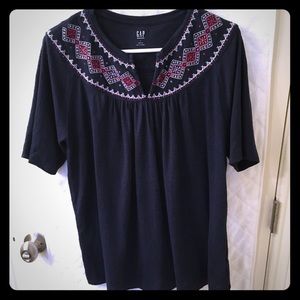 Maternity-GAP linen tee